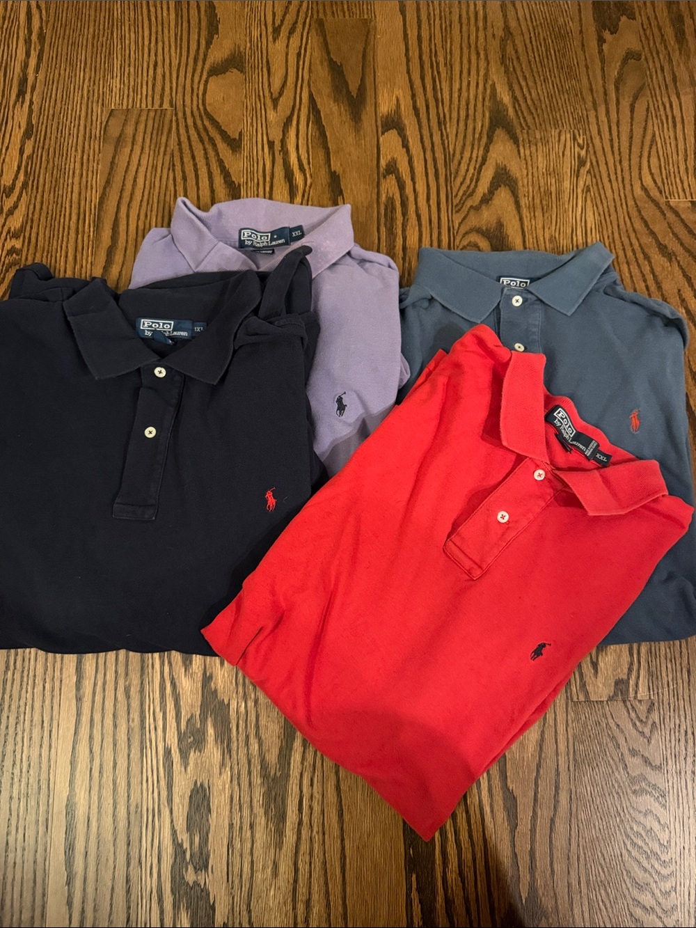 Ralph Lauren Men’s Polo Shirts (4), with embroidered pony